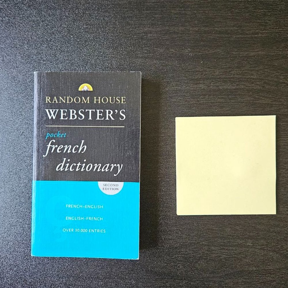 4/$20‎ Random House Webster's Pocket French Dictionary, 2nd Edition – 1997
